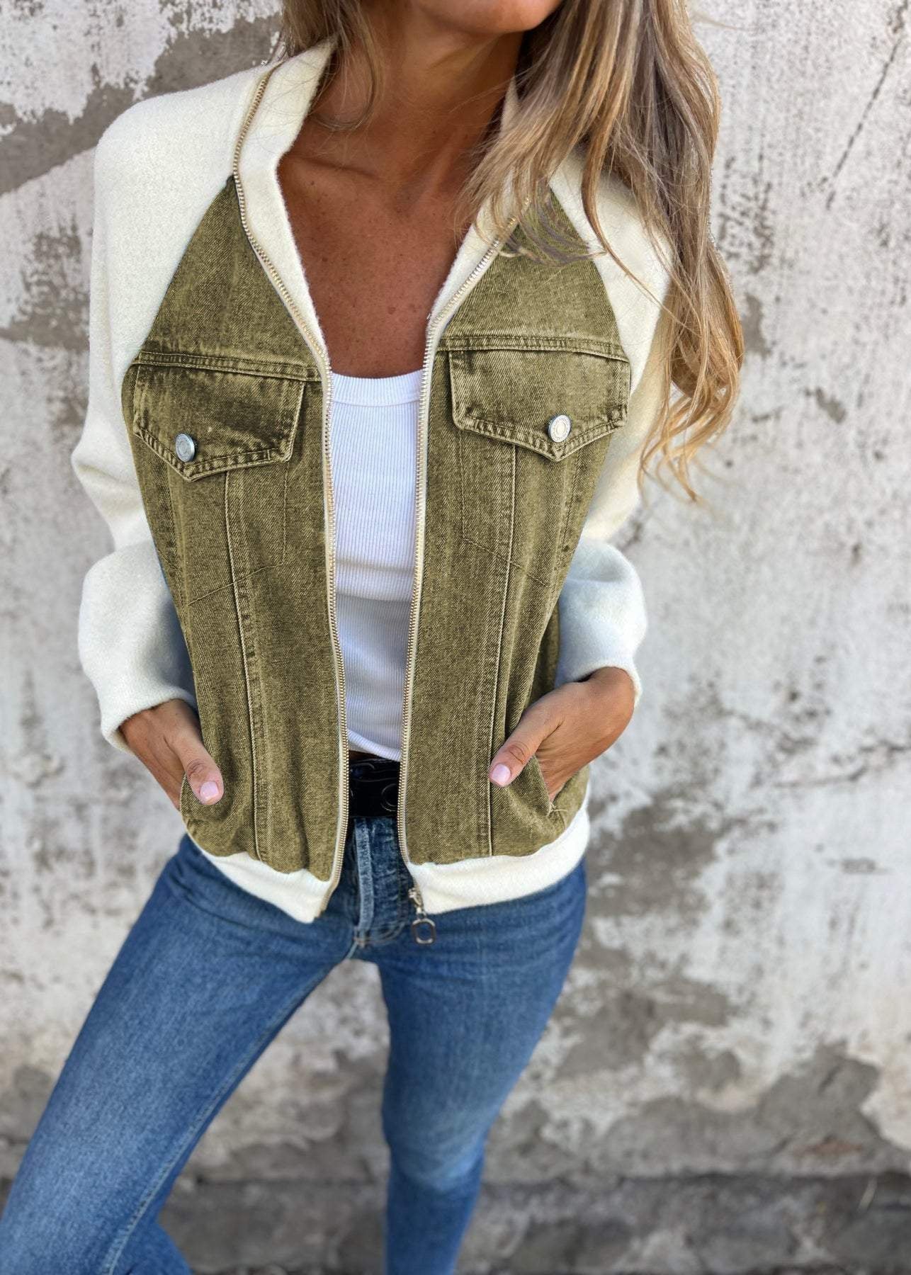 Amy ~ veste en denim confortable