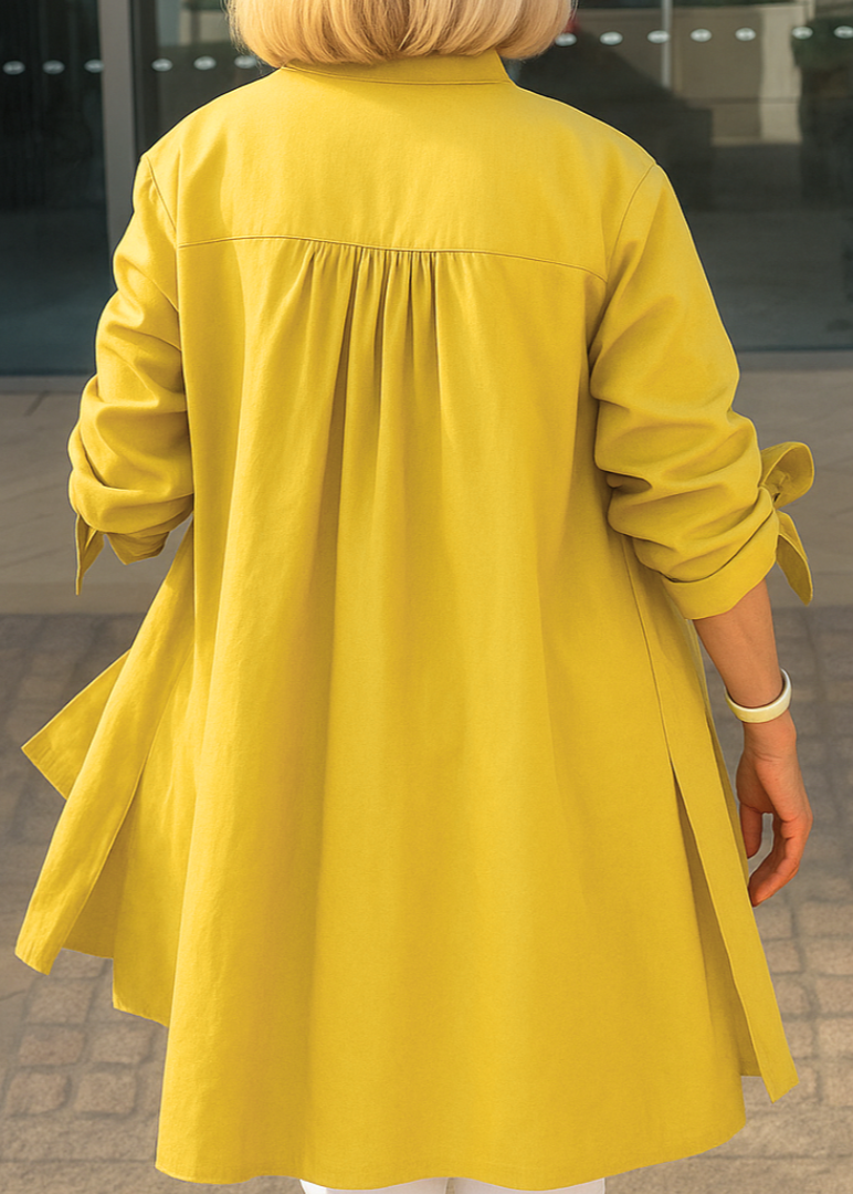 Louise ~ Chemisier uni à manches nouées