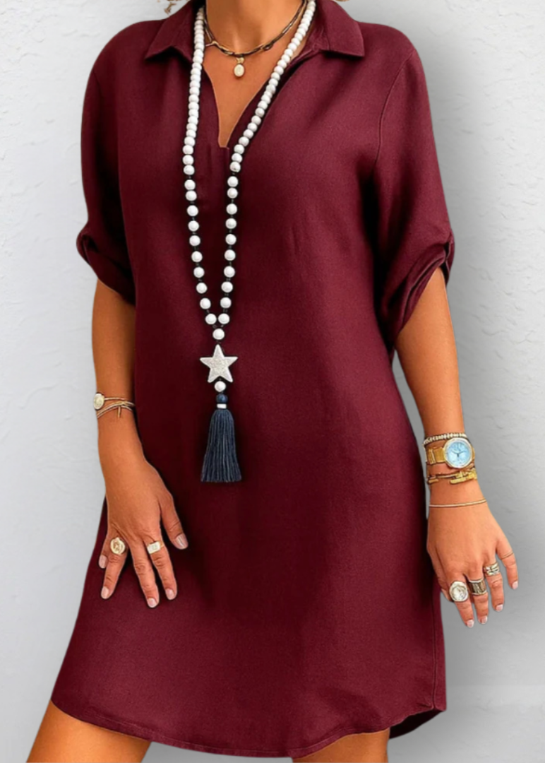 Sophia ~ Robe élégante et flatteuse avec col en V