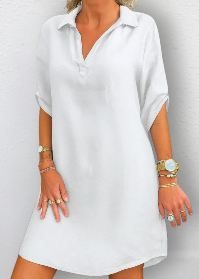 Sophia ~ Robe élégante et flatteuse avec col en V