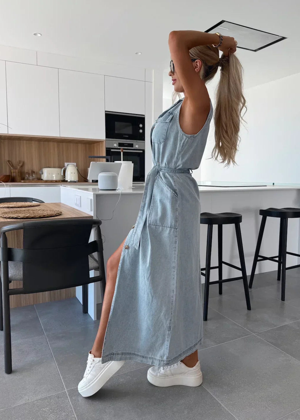 Isabelle ~ Robe longue en jean
