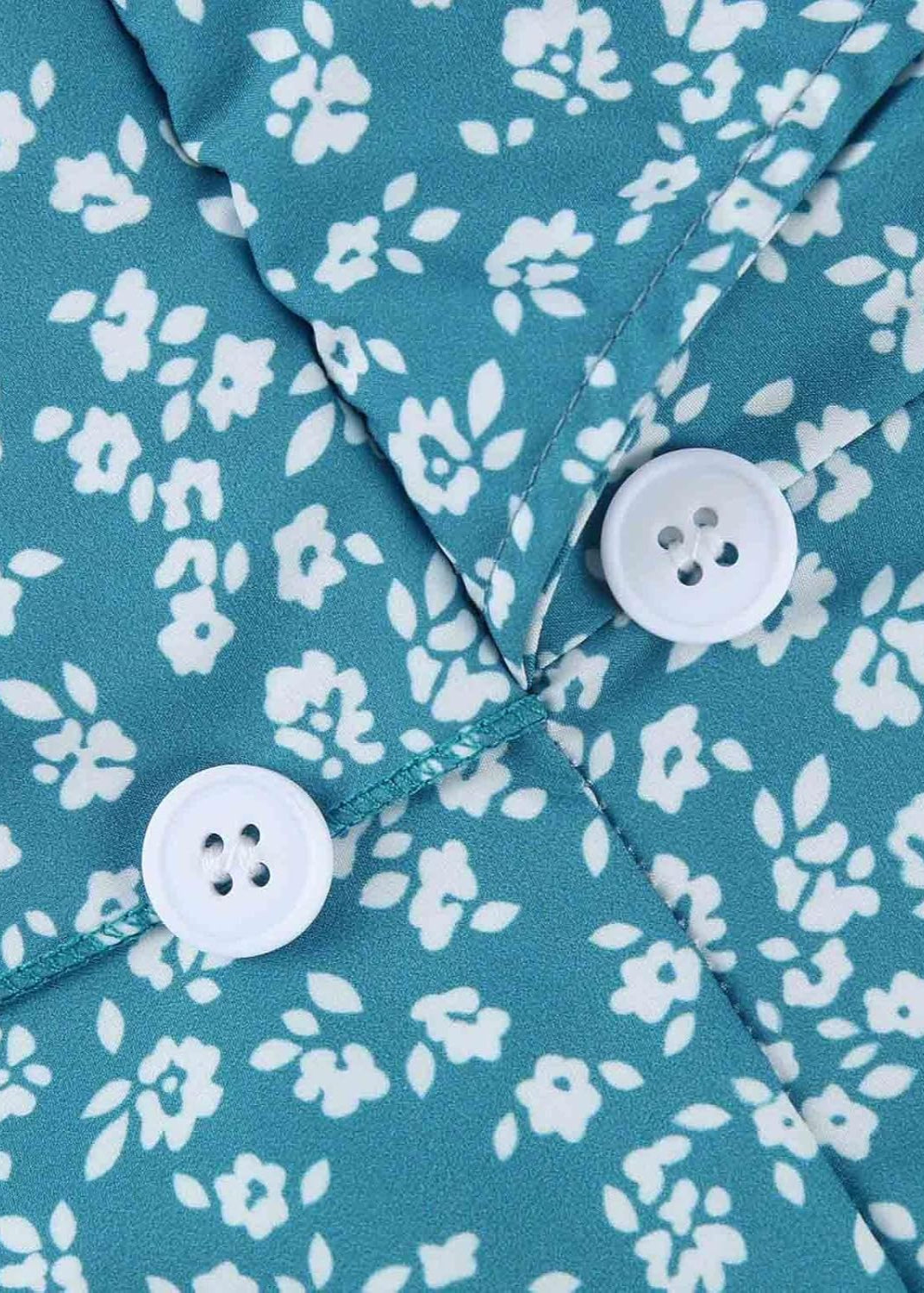 Sophie ~ Robe midi fleurie à manches courtes