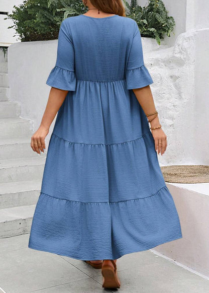 Elin ~ Robe longue ample avec volants