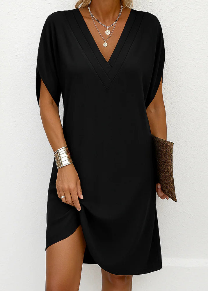 Lynn ~ Robe cache-cœur à col en V