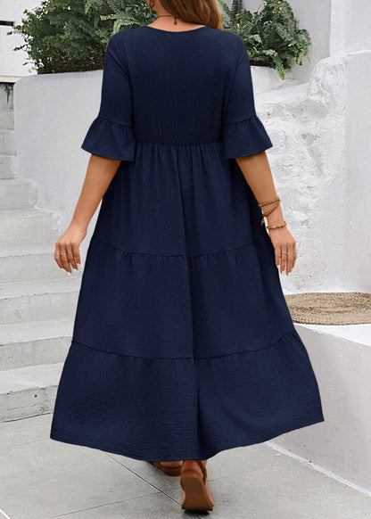 Elin ~ Robe longue ample avec volants