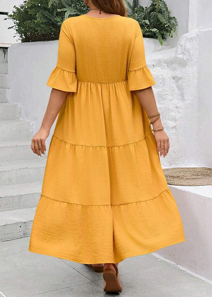 Elin ~ Robe longue ample avec volants