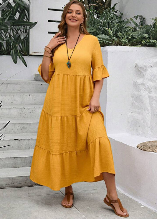 Elin ~ Robe longue ample avec volants