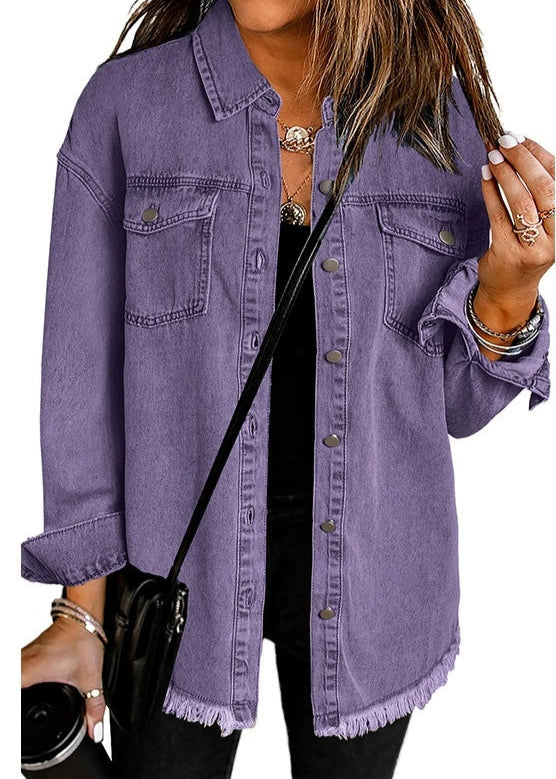 Jade ~ Veste en jean intemporelle et décontractée