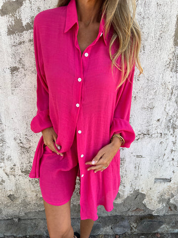 Amélie ~ Ensemble Estival Élégant: Blouse & Short