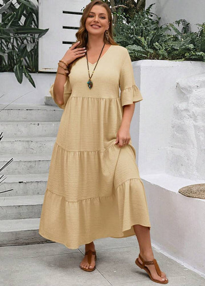 Elin ~ Robe longue ample avec volants