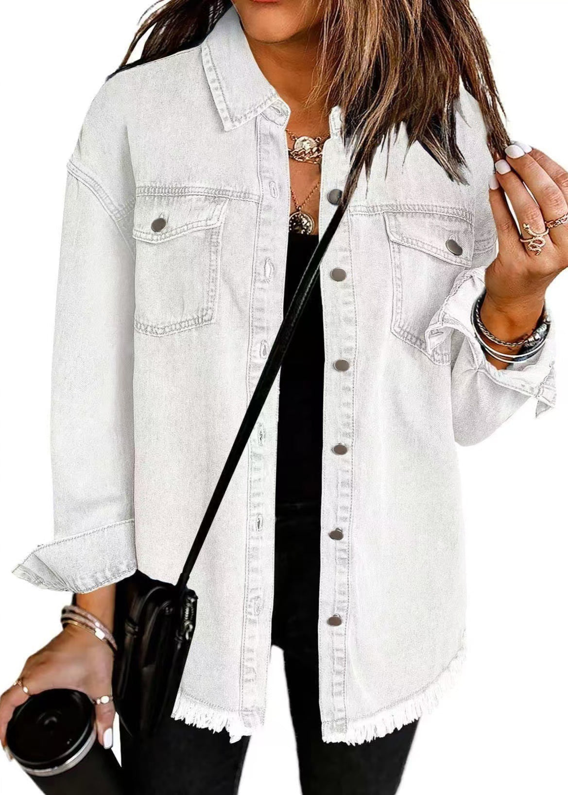 Jade ~ Veste en jean intemporelle et décontractée