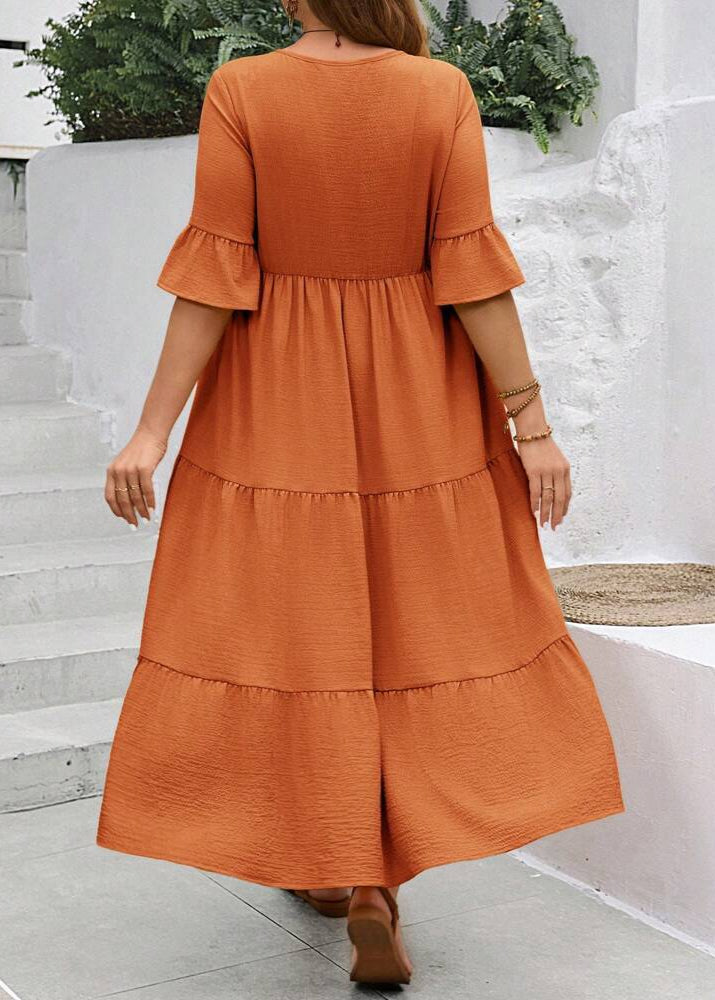 Elin ~ Robe longue ample avec volants