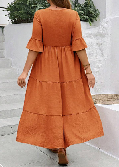 Elin ~ Robe longue ample avec volants