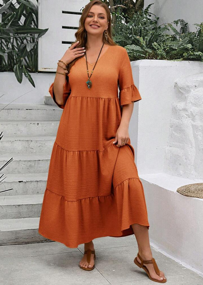 Elin ~ Robe longue ample avec volants