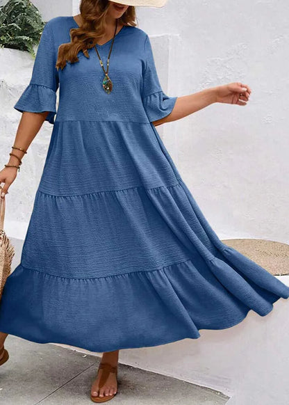 Elin ~ Robe longue ample avec volants