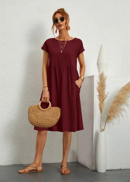 Liv ~ Robe d'été décontractée avec poches