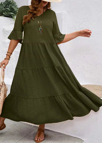 Elin ~ Robe longue ample avec volants