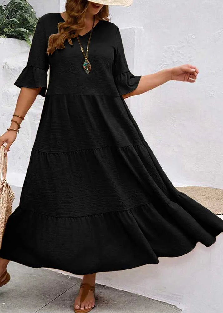 Elin ~ Robe longue ample avec volants