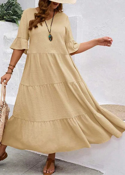 Elin ~ Robe longue ample avec volants