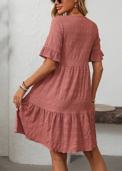 Lianne ~  Robe d'été avec manches à volants et touche bohème