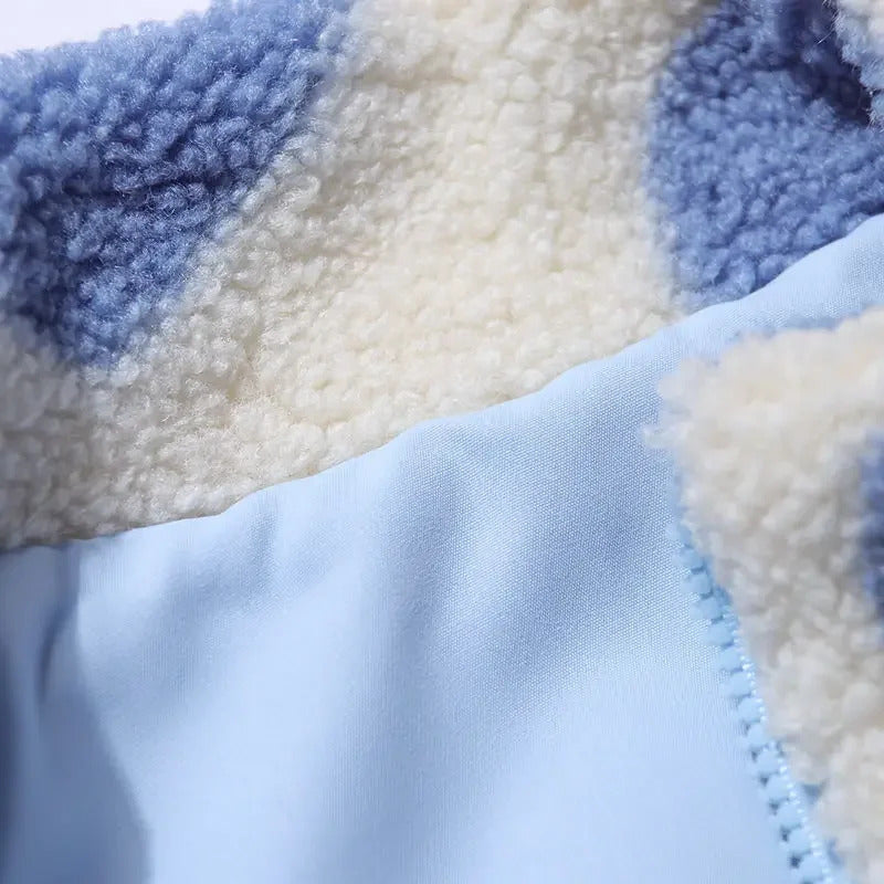 Katharina ~  Veste réversible à motifs cœur