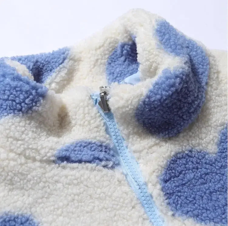 Katharina ~  Veste réversible à motifs cœur