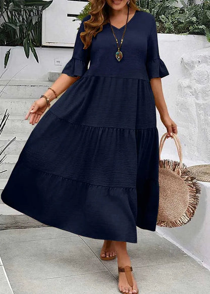 Elin ~ Robe longue ample avec volants