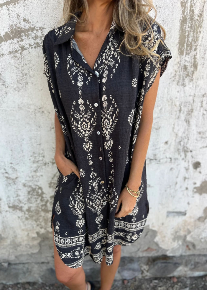 Indy ~  Robe chemisier bohème