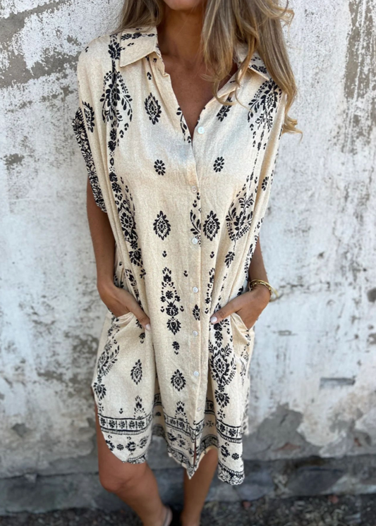 Indy ~  Robe chemisier bohème