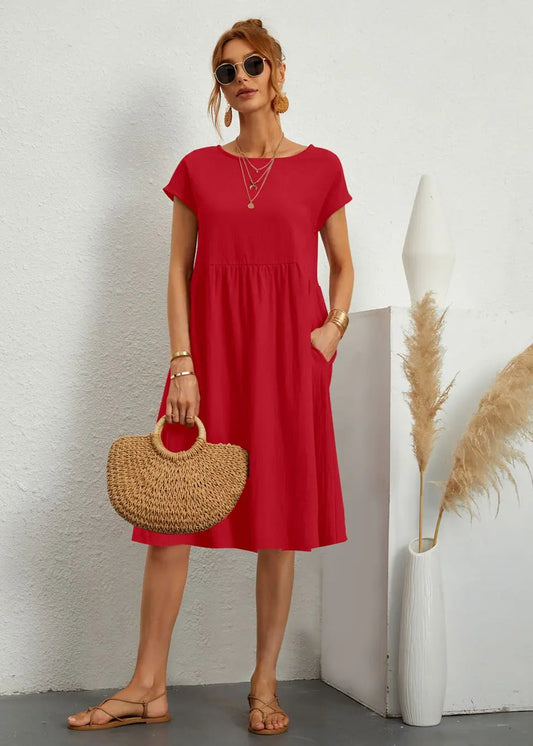 Liv ~ Robe d'été décontractée avec poches