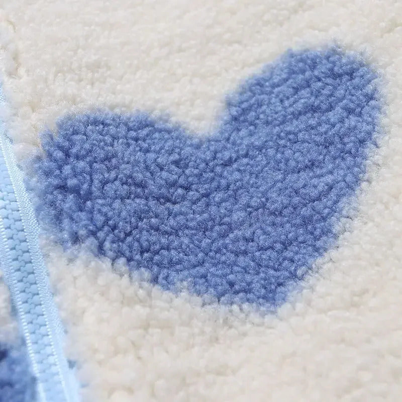 Katharina ~  Veste réversible à motifs cœur