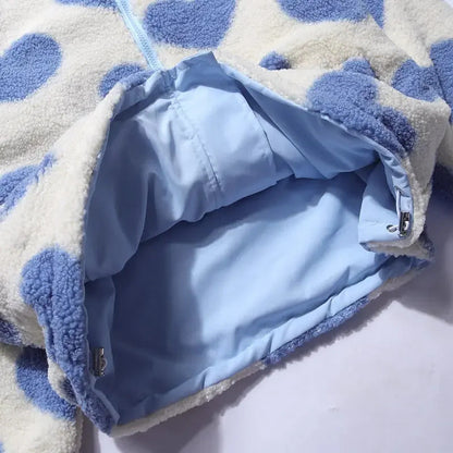 Katharina ~  Veste réversible à motifs cœur