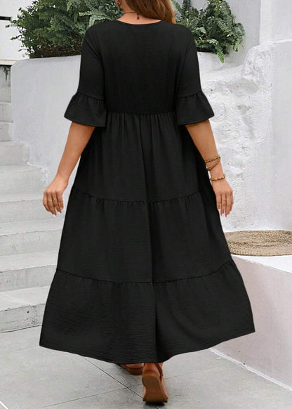 Elin ~ Robe longue ample avec volants