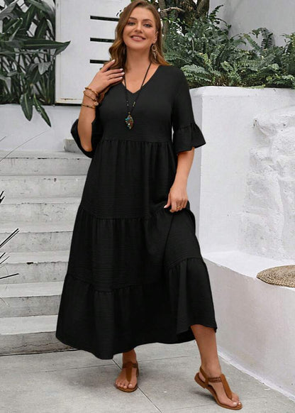 Elin ~ Robe longue ample avec volants