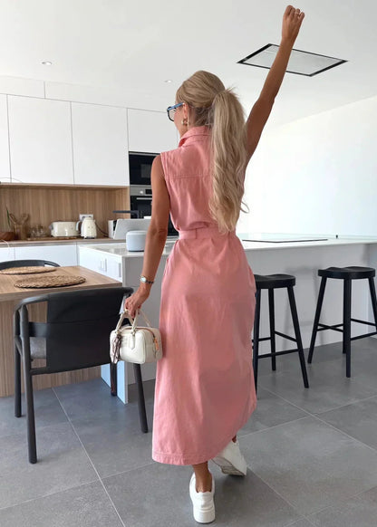 Isabelle ~ Robe longue en jean