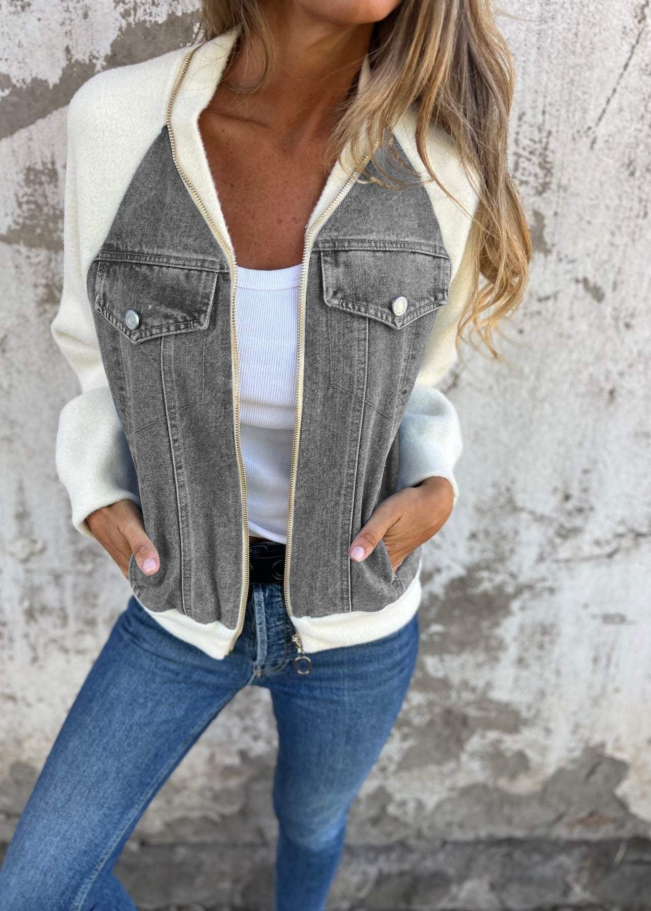 Amy ~ veste en denim confortable