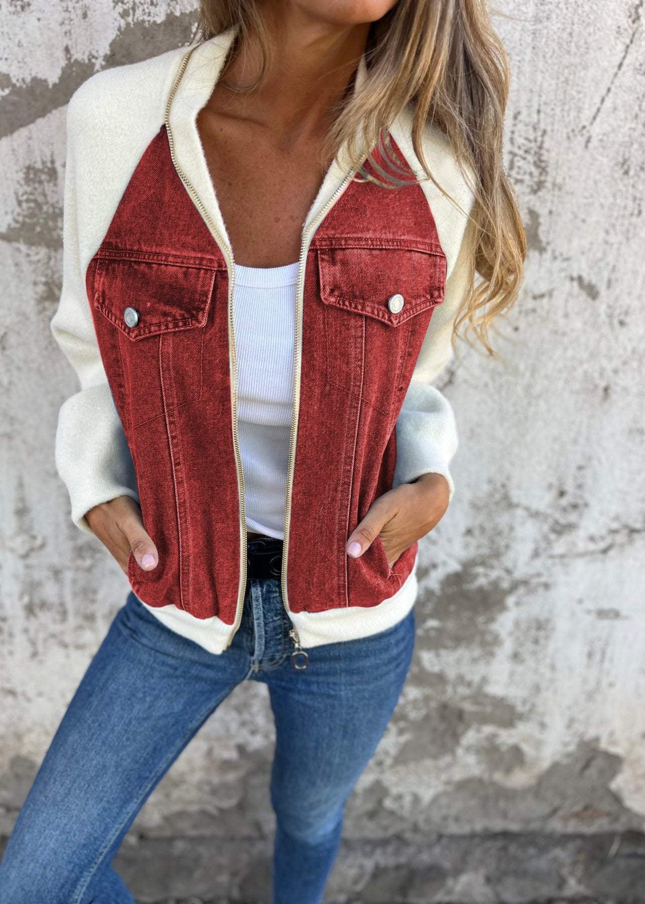 Amy ~ veste en denim confortable