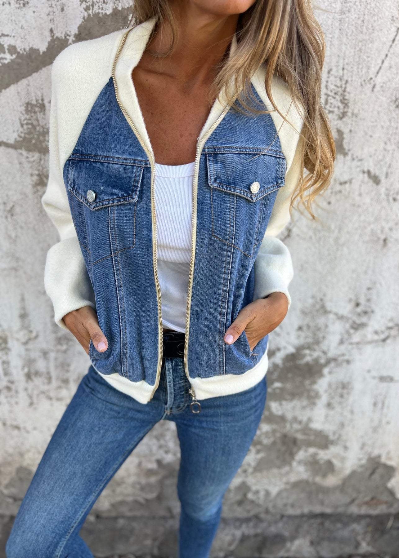 Amy ~ veste en denim confortable