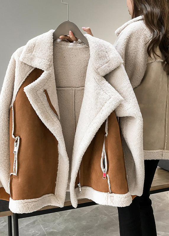 Mae ~ manteau d’hiver en suède