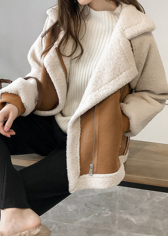 Mae ~ manteau d’hiver en suède