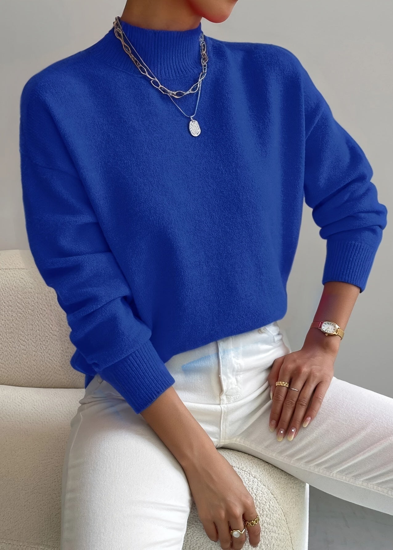 Maria ~ pull à col roulé élégant et confortable