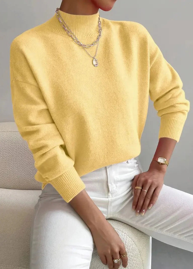 Maria ~ pull à col roulé élégant et confortable